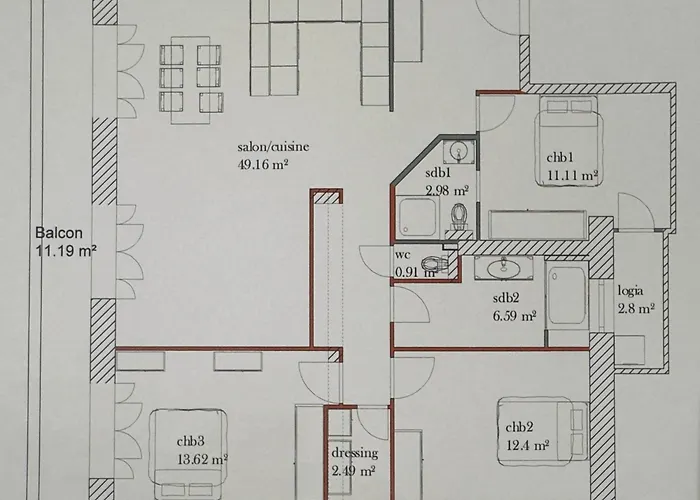 Eugenie T4 Vue Centre-ville Ajaccio (Corsica)